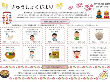 給食だより 3月のサムネイル